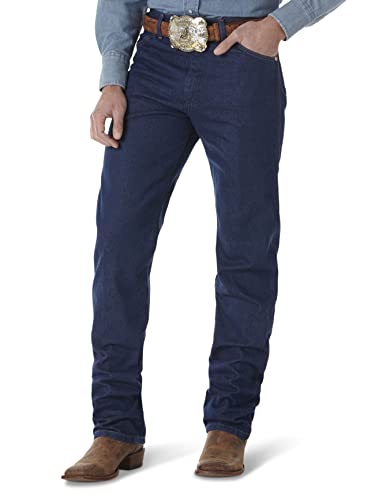 Wrangler جينز كاوبوي كات الأصلي 13MWZ، غسول مسبق، أزرق غامق، 32W x 30L - Image 5