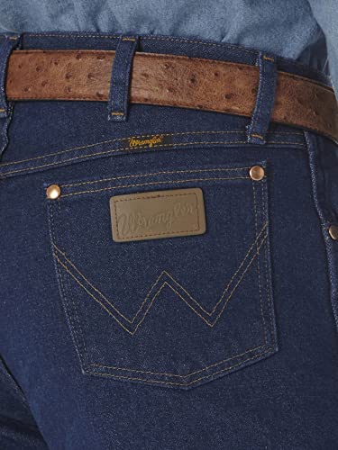 Wrangler جينز كاوبوي كات الأصلي 13MWZ، غسول مسبق، أزرق غامق، 32W x 30L - Image 3