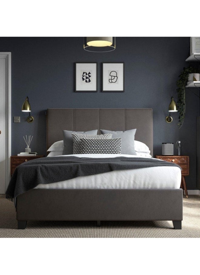 Bed and Mattress Home - Cloud Nine Upholstered Single Size ( 100 X 200 ) Black Color Bed - Image 1