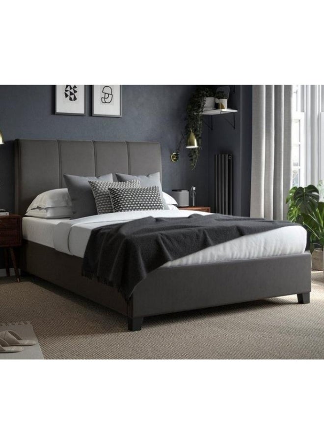 Bed and Mattress Home - Cloud Nine Upholstered Single Size ( 100 X 200 ) Black Color Bed - Image 1