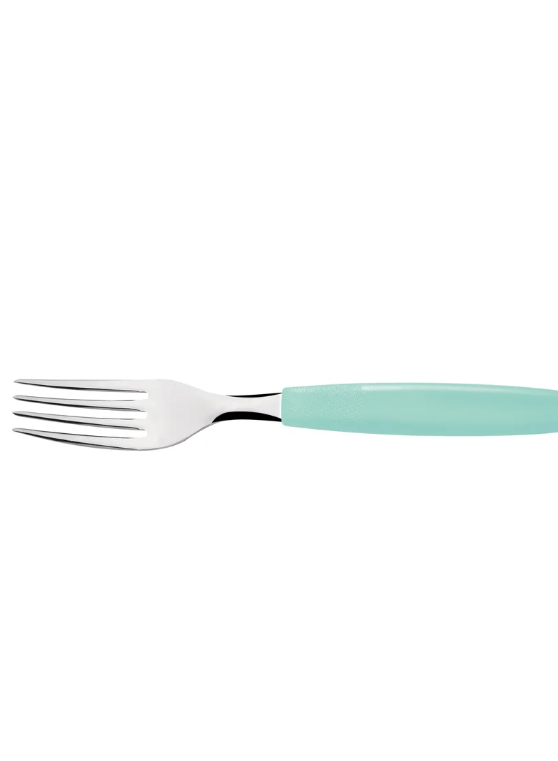 ترامونتينا Tramontina Ipanema Stainless Steel Table Fork with Green Polypropylene Handle