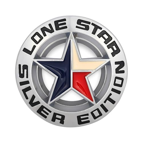 SIAGO SIA313 Premium Star Silver Edition Metal Car Sticker - Durable & Stylish Auto Emblem for Vehicles - Customizable Designs - Easy Installation - Weather-Resistant & Long- - Image 1