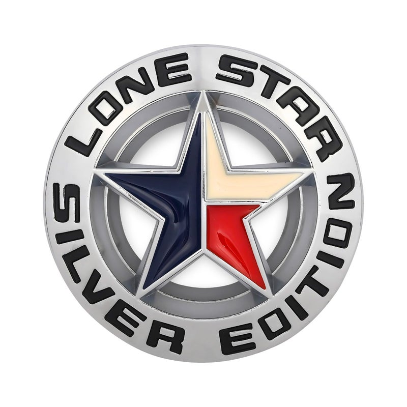 SIAGO SIA313 Premium Star Silver Edition Metal Car Sticker - Durable & Stylish Auto Emblem for Vehicles - Customizable Designs - Easy Installation - Weather-Resistant & Long- - Image 5