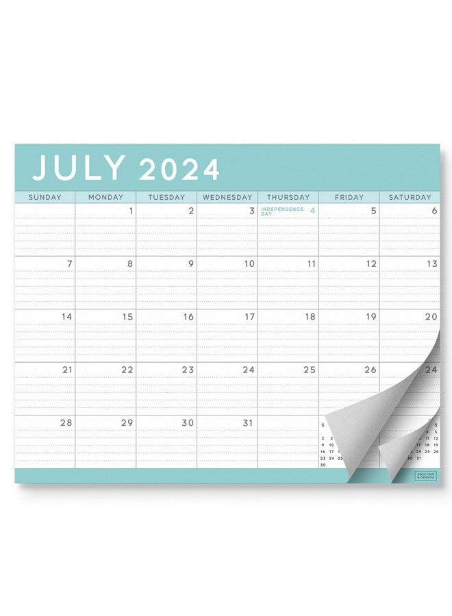 Sweetzer & Orange S&O Teal Magnetic Fridge Calendar From July 2024-December 2025 - Tear-Off Refrigerator Calendar To Track Events & Appointments - 18 Month Magnetic Calendar For Fridge For Easy Planning-8"X10" In.  - Image 1