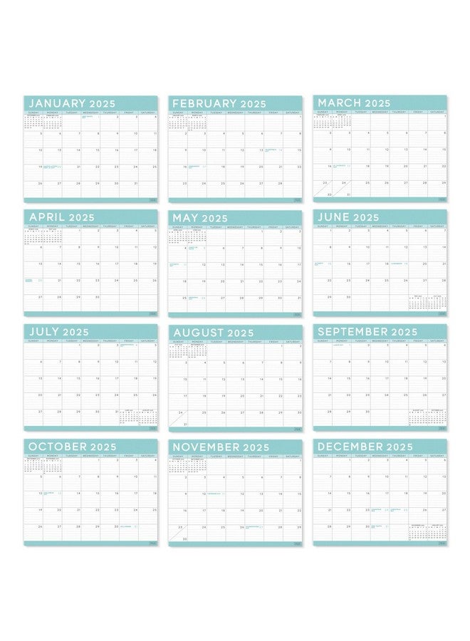 Sweetzer & Orange S&O Teal Magnetic Fridge Calendar From July 2024-December 2025 - Tear-Off Refrigerator Calendar To Track Events & Appointments - 18 Month Magnetic Calendar For Fridge For Easy Planning-8"X10" In.  - Image 2