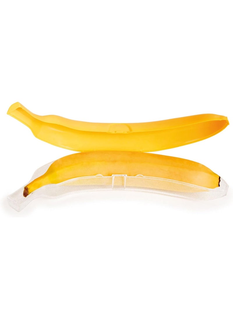 Snips Plastic Banana Guard (Clear & Yellow) – Protective Banana Case for Travel & Lunch Box | Crush-Resistant, Reusable & Easy to Carry - Image 3