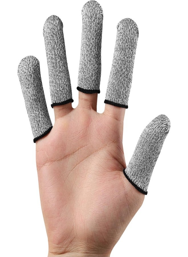 Gizmolet 10 PCS Finger Cots Cut Resistant Protector, Finger Covers for Cuts, Cut Resistant Finger Protectors for Kitchen Work Sculpture Garden, Anti-Slip, Reusable - Image 1