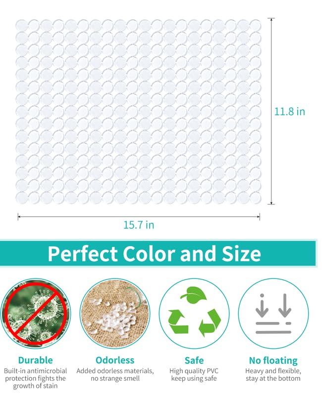 Bligli 2-Pack Kitchen Sink Mat: PVC Adjustable Sink Protector | Sink liner Pad | Dish Drying Mats, Easy to Clean & DIY Cut | 15.7 x 11.8 inch (Clear) - Image 4