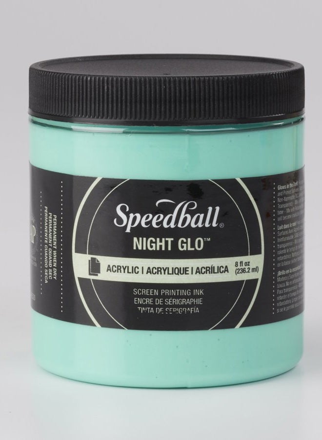 SCREEN INK ACR 8OZ NGT GLO GRN
