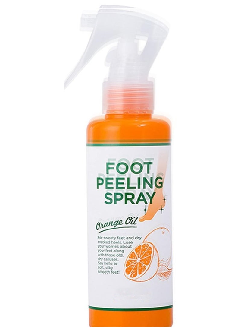 DubaiGallery Foot Peeling Spray Orange Oil,Foot Peeling Spray That Remove Dead Skin,Hydrating Nourish Peel Off Spray,Remove Dead Skin Within Seconds for Cracked Rough Heels, Dry Toe Skin & Calluses - Image 2