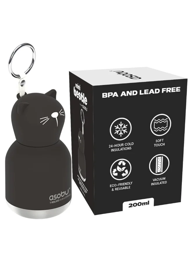 Asobu Black Cat Mini Bestie Bottle 200ml