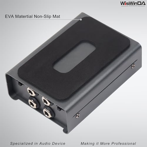 WisWinDa Pro Di-2 Passive Stereo Direct Box With 3-Level PAD Switch Dual Channel XLR Input 1/4” Output Low Distortion Free Phase Distortion for Musical Instruments (Pro Di-2 Gray) - Image 5
