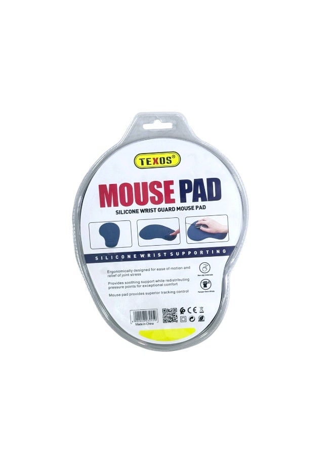 Texos TX-MP01 Silicone Wrist Guard Mouse Pad-Red - Image 2