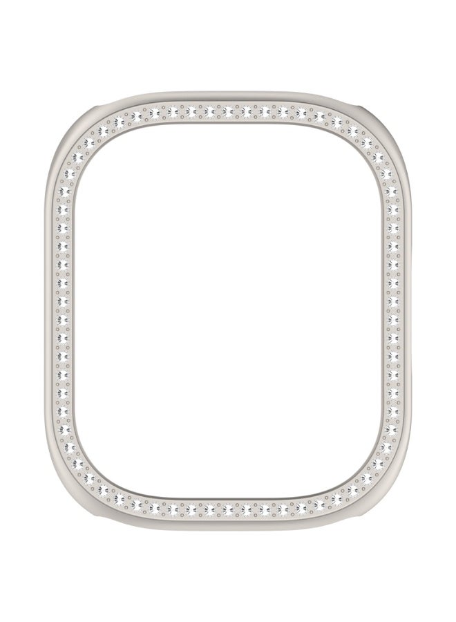 YuiYuKa Hollow Jewelry Case For Redmi Watch 5  Lite Cover Women/Men, Durable Anti-Fall Rhinestone Bumper Frame For Redmi Watch 5 LiteSmartwatch Accessories （Starlight) - Image 4