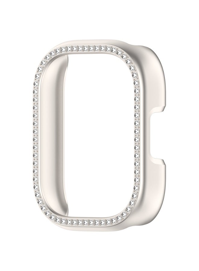 YuiYuKa Hollow Jewelry Case For Redmi Watch 5  Lite Cover Women/Men, Durable Anti-Fall Rhinestone Bumper Frame For Redmi Watch 5 LiteSmartwatch Accessories （Starlight) - Image 2