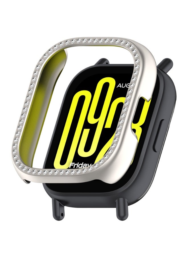YuiYuKa Hollow Jewelry Case For Redmi Watch 5  Lite Cover Women/Men, Durable Anti-Fall Rhinestone Bumper Frame For Redmi Watch 5 LiteSmartwatch Accessories （Starlight) - Image 1