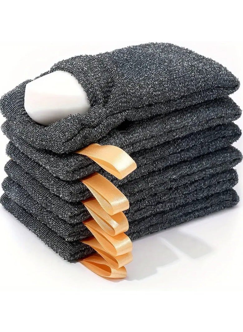 Ucanbe 6-Pack Exfoliating Soap Saver Pouches, Mesh Soap Scrubbers with Hanging Rope, Foaming Bath Soap Nets for Shower, Skin Exfoliation & Soap Preservation  - Image 1