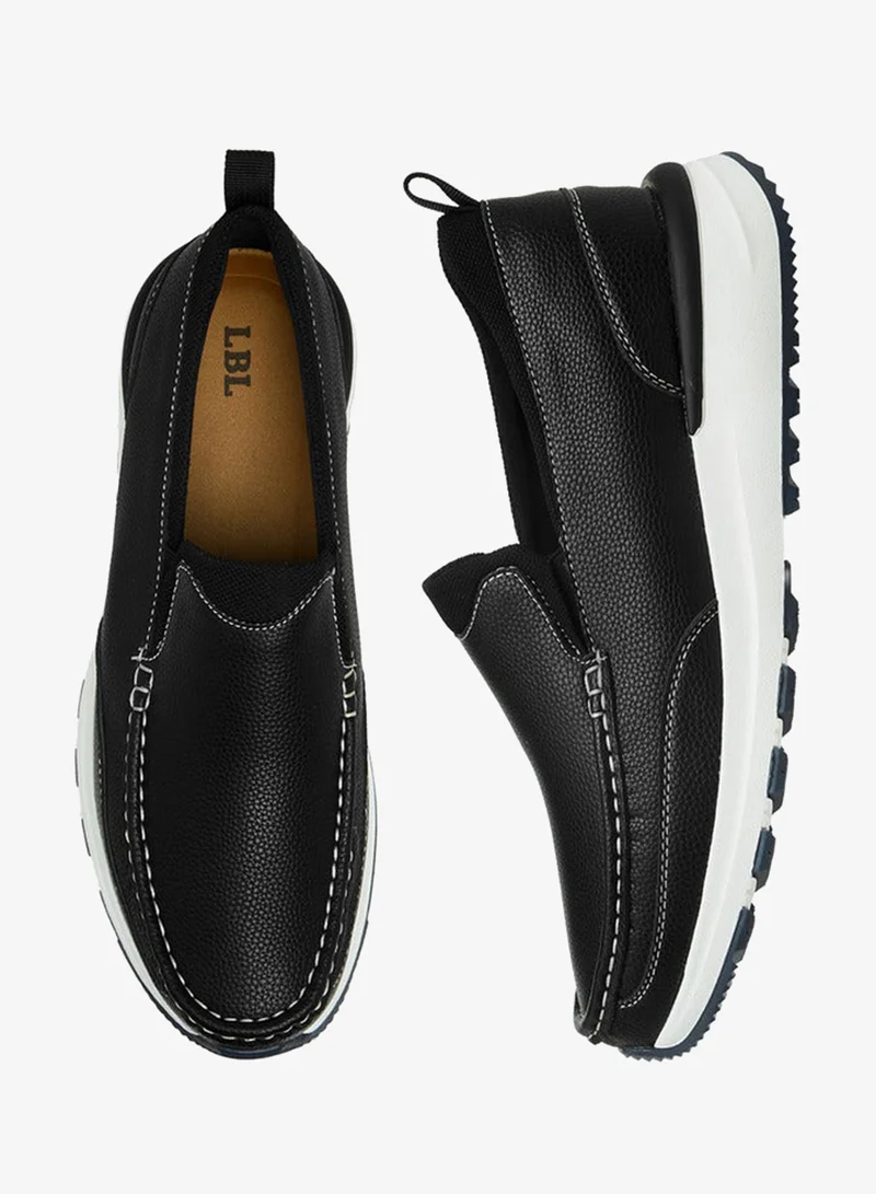 ال بي ال من شو اكسبرس أحذية رجالية بدون رباط بنقوش