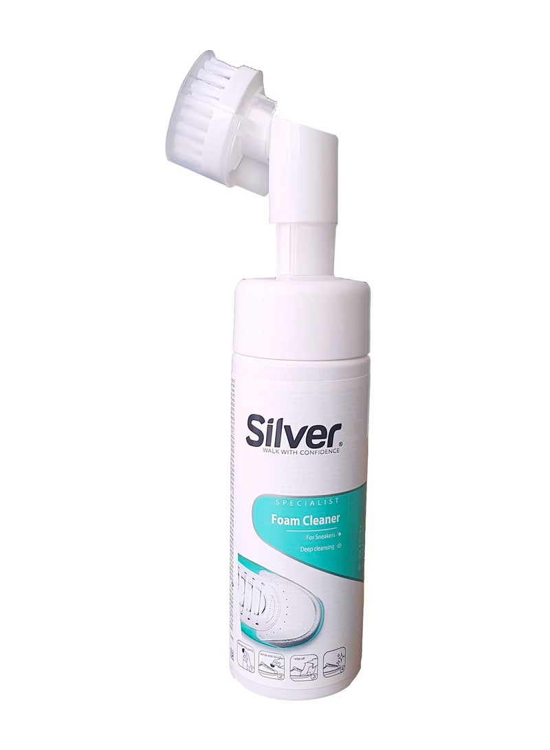 Silver Shoes Foam Cleaner, Sneaker Cleaning Spray, Sneaker Whitening, Spot Cleaning, Whitening and Yellowing Shoe Edges ,150ml - Image 1