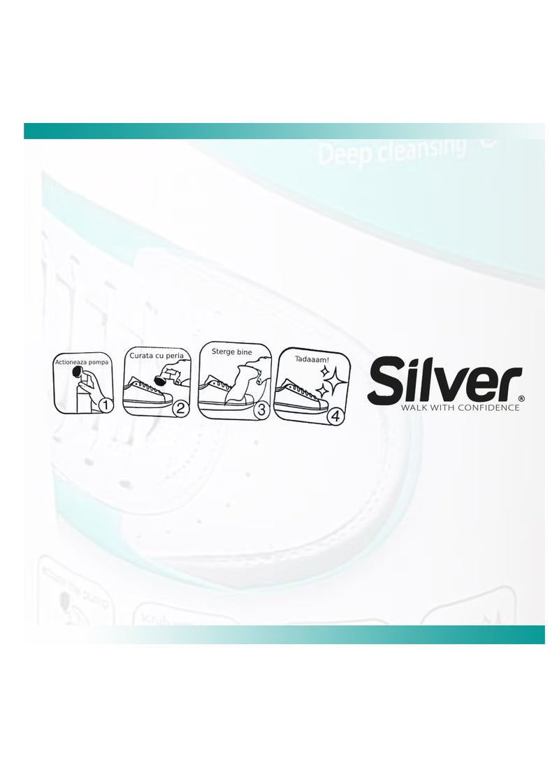 Silver Shoes Foam Cleaner, Sneaker Cleaning Spray, Sneaker Whitening, Spot Cleaning, Whitening and Yellowing Shoe Edges ,150ml - Image 2