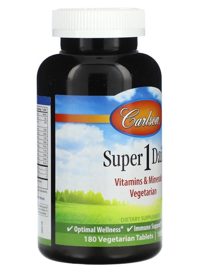 Carlson أقراص سوبر 1 اليومية 180 نباتية - Image 2