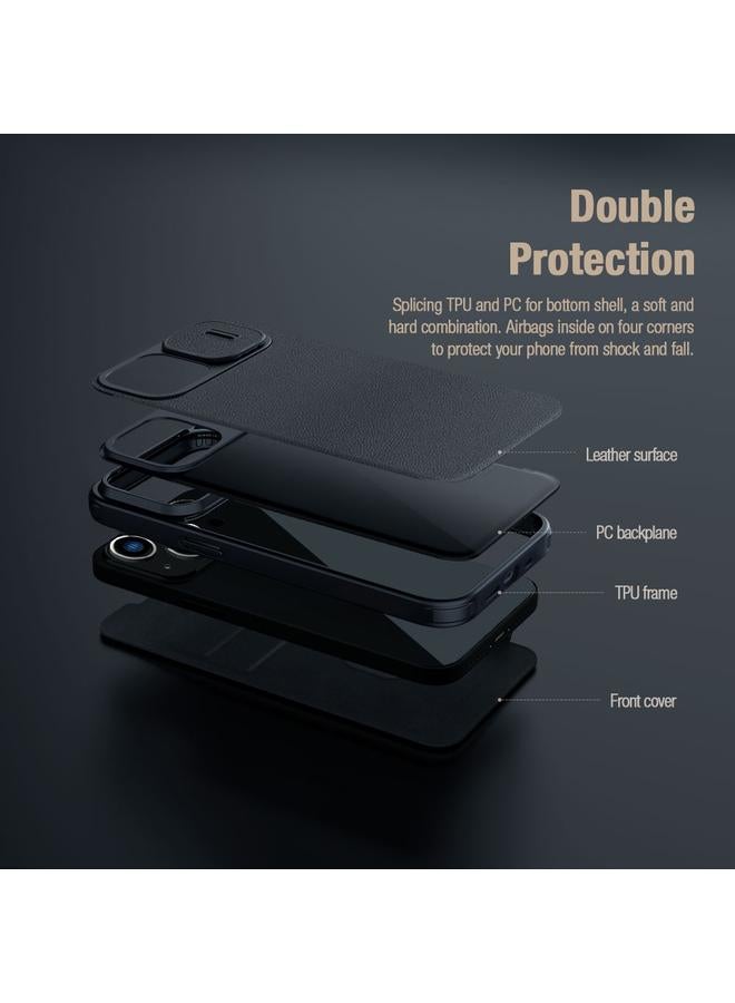 Nillkin Case For iPhone 15 QIN Series Pro Fabric Textured Leather Phone Case - Image 4