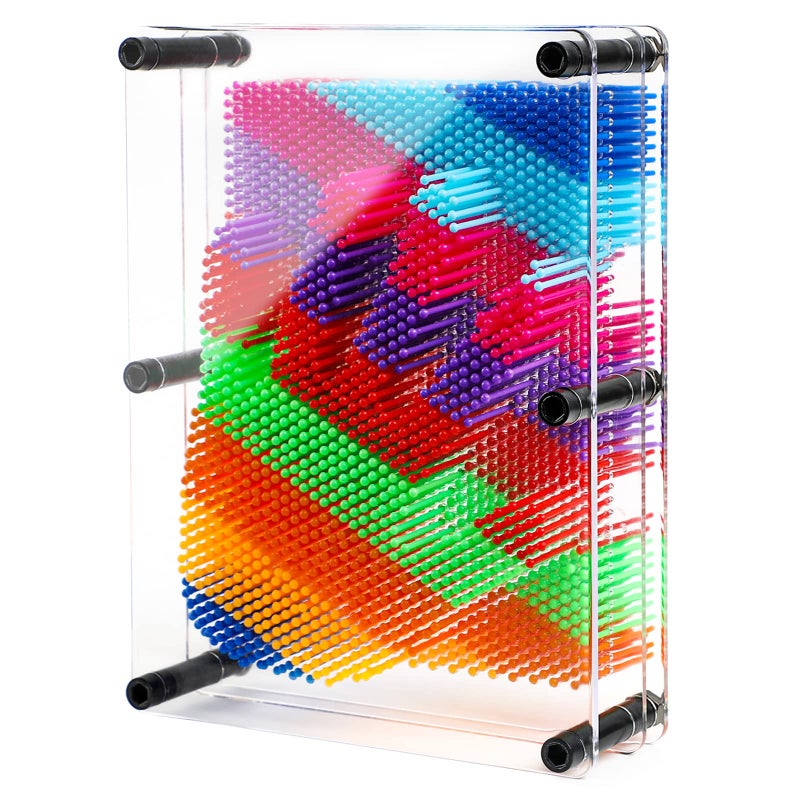 ENJSD 3D Pin Art Sensory Toys for Kids 5-7, Pin Art Board Impression Sensory Toys for Kids with Autism, Autism Gifts for Autistic Children Age 3, 4, 5, 6, 7, 8, 9, 10+ Years Old Boys Girls - Image 1