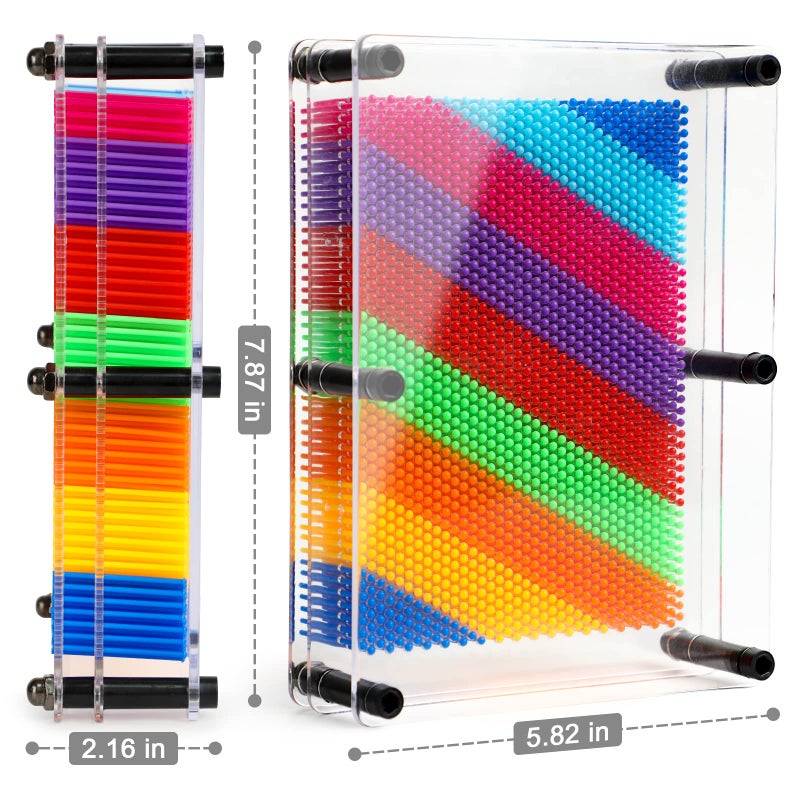 ENJSD 3D Pin Art Sensory Toys for Kids 5-7, Pin Art Board Impression Sensory Toys for Kids with Autism, Autism Gifts for Autistic Children Age 3, 4, 5, 6, 7, 8, 9, 10+ Years Old Boys Girls - Image 3