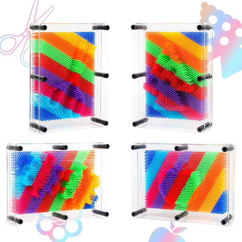 ENJSD 3D Pin Art Sensory Toys for Kids 5-7, Pin Art Board Impression Sensory Toys for Kids with Autism, Autism Gifts for Autistic Children Age 3, 4, 5, 6, 7, 8, 9, 10+ Years Old Boys Girls - Image 4