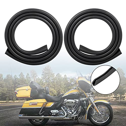 XMMT 2X 319 Black Batwing Inner Fairing Trim Seal Extrusion Fits for Harley Touring Electra Glide FLHT FLHTC and FLHTCU Street Glide FLHX 19962023 - Image 3