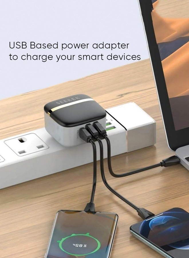 SEEKEN 32W Type-C-TO C Portable Fast Charger Home Charger Adapter - Black | Fast Charging | Campatible with Iphone and Samsung | 3 in 1 | Compact | Power Delivery | Premium Design | High-Quality. - Image 2