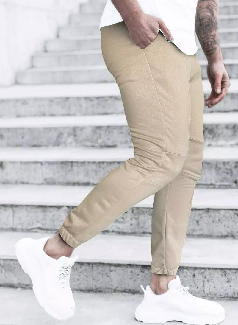 Men Drawstring Waist Sweatpants - Image 5