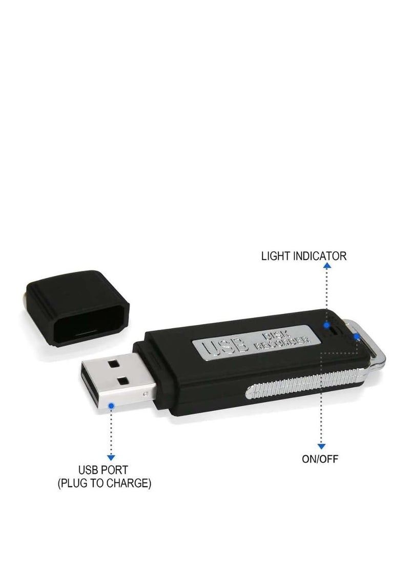 GULFLINK USB Secret Active Hidden Detector Mini Spy Voice Recorder Hearing Aid Function  - Image 3
