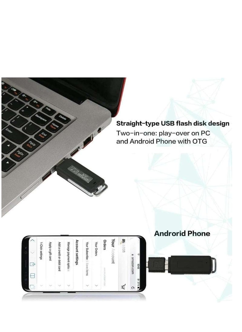 GULFLINK USB Secret Active Hidden Detector Mini Spy Voice Recorder Hearing Aid Function  - Image 5
