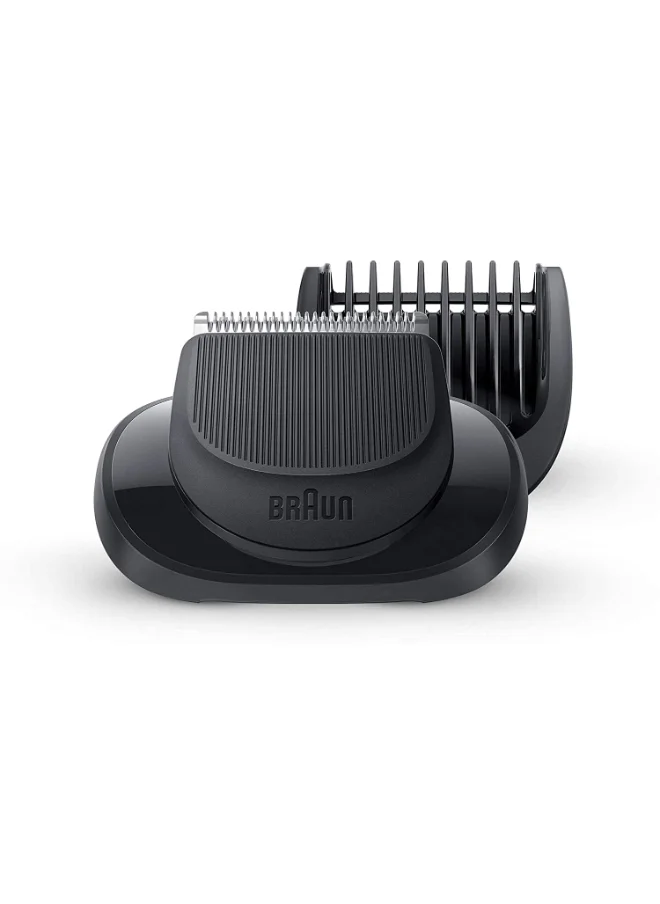 BRAUN Easy Click Beard Trimmer Attachment For New Generation Series 5 6 And 7 Electric Shaver With Five Different Lengths For Styling Black 05-BT