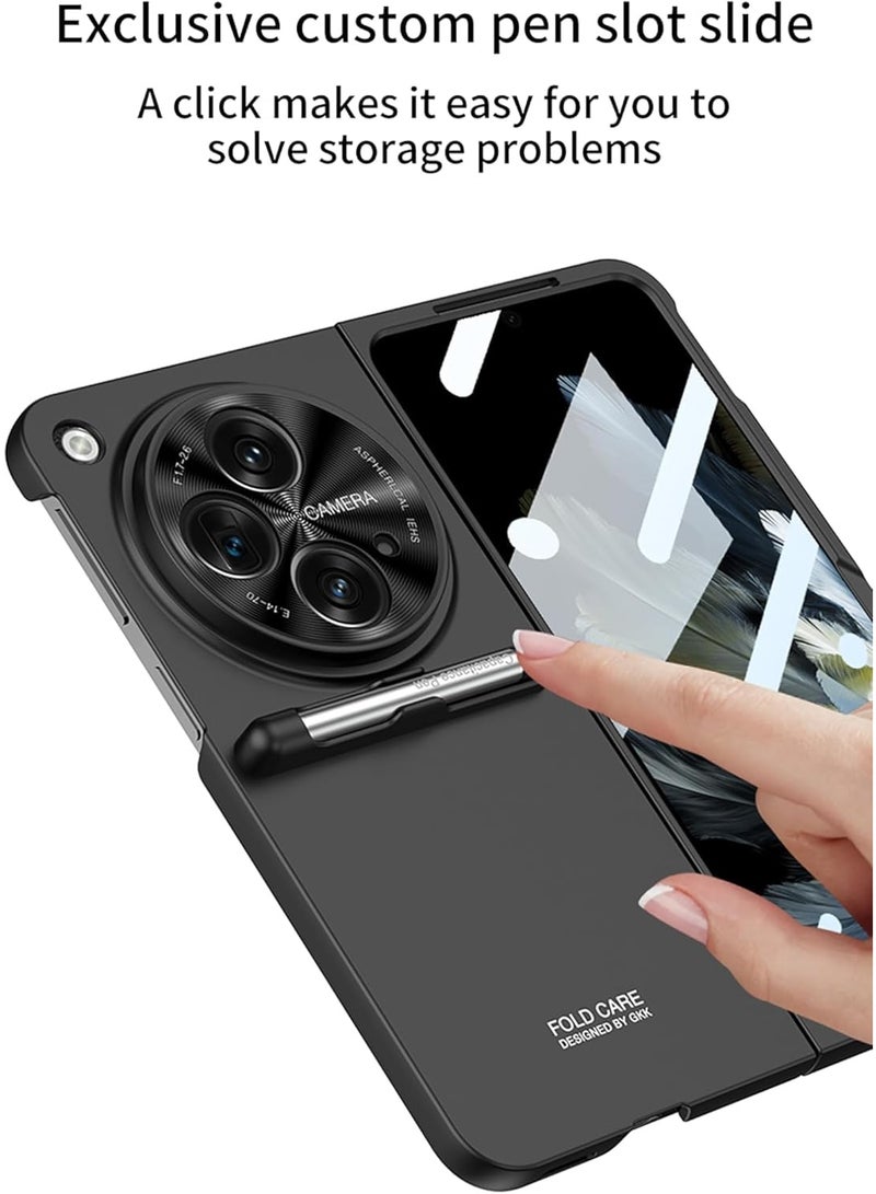 OnePlus Open Case with Retractable Stylus Pen & Built-in Screen Protector, Black - Image 3