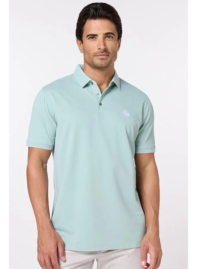 تكلف The Serene Form Jade Mist Polo Lyocell Silk Comfort Fit
