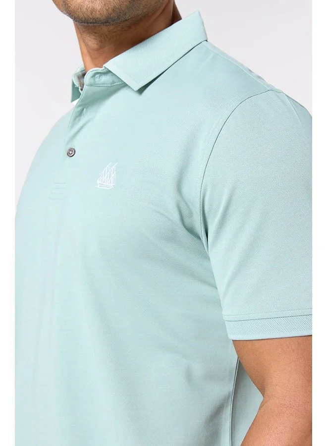 تكلف The Serene Form Jade Mist Polo Lyocell Silk Comfort Fit