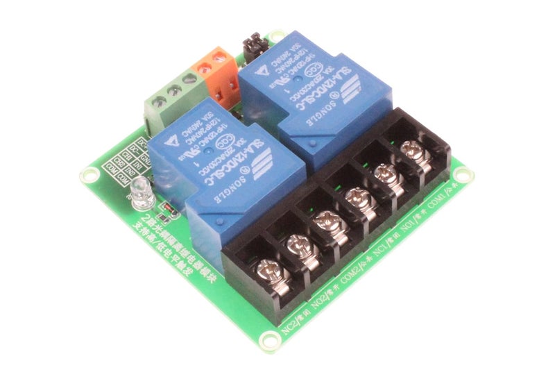 NOYITO 30A 2-Channel Relay Module High Low Level Trigger with Optocoupler Isolation Load DC 30V AC 250V 30A for PLC Automation Equipment Control Industrial Control (2-Channel 12V) - Image 4