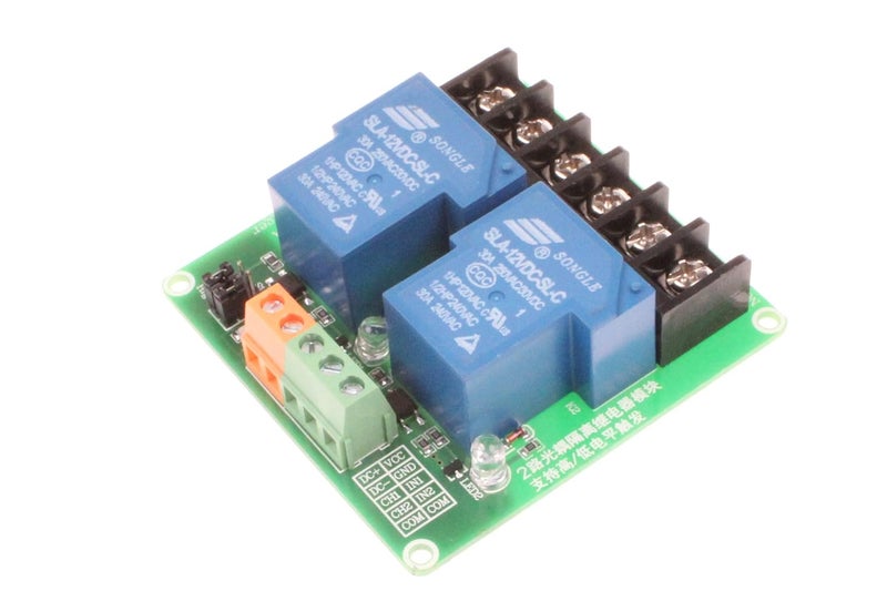 NOYITO 30A 2-Channel Relay Module High Low Level Trigger with Optocoupler Isolation Load DC 30V AC 250V 30A for PLC Automation Equipment Control Industrial Control (2-Channel 12V) - Image 3