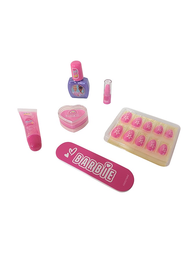 Barbie طقم مكياج باربي حقيبة يد بي في سي - Image 2