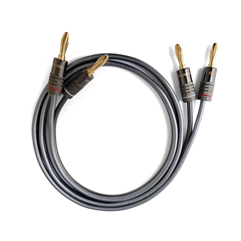 Dhivis Banana Plugs, 4 Pcs, Premium 24k Gold Plated, 4mm Black Banana/Speaker Plugs, Dual Screw Lock Speaker Connector for Amplifier, AVR, Speakers. 4 Pcs Pack (BANANA-4) - Image 3
