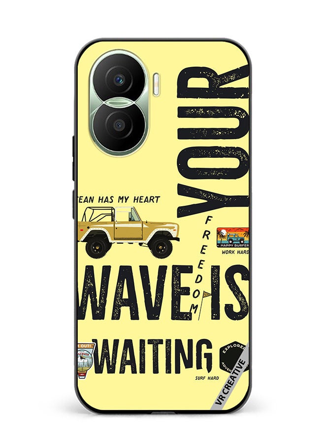 VR CREATIVE Protective Case Cover For Honor Play7T Pro Your Wave Is Waiting Design Multicolour  - Image 1