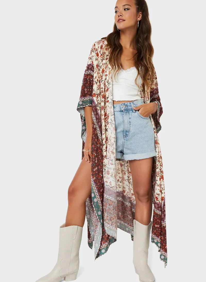 Ardene Floral Detail Kimono