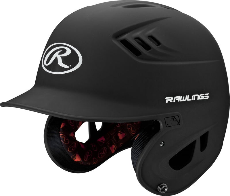 Rawlings | R16 VELO Baseball Batting Helmet | Junior (6 3/8" - 7 1/8") | Matte Black - Image 1