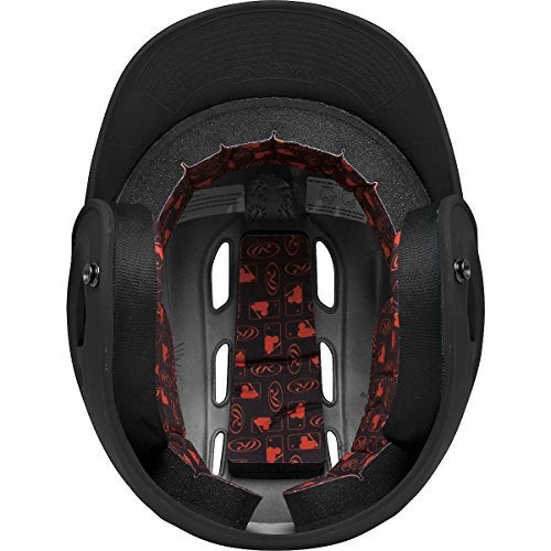 Rawlings | R16 VELO Baseball Batting Helmet | Junior (6 3/8" - 7 1/8") | Matte Black - Image 2