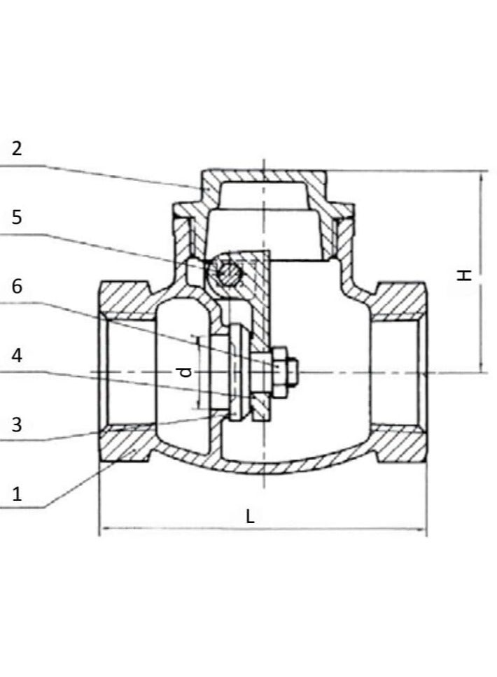 Bronze Check Valve 1-1/2'' (Tyne) - Image 2