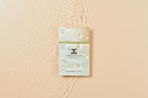 JAYJUN JJ JAYJUN Collagen Skin Fit Mask (10 Sheets) – 2-Step All in one Hydration & Firming Ritual with Hyaluronic Acid & Marine Collagen 0.84 fl. oz. - Image 5