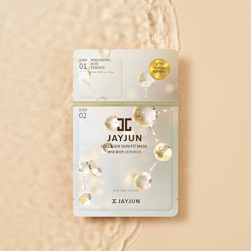 JAYJUN JJ JAYJUN Collagen Skin Fit Mask (10 Sheets) – 2-Step All in one Hydration & Firming Ritual with Hyaluronic Acid & Marine Collagen 0.84 fl. oz. - Image 4