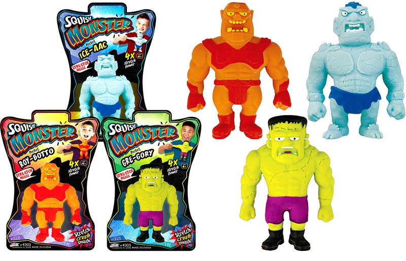 Ja-Ru JARU Stretchy Monster Toy 35 Tall 3 Monsters Assorted Halloween Action Figures Squish Pull Fidget Calming Stress Toy for Kid Boy Party Favor 43033s - Image 3